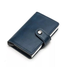 Load image into Gallery viewer, RFID Blocking Vintage Leather Mens  Credit Card Holder
