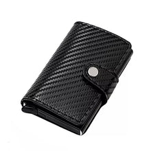 Load image into Gallery viewer, RFID Blocking Vintage Leather Mens  Credit Card Holder
