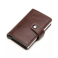 Load image into Gallery viewer, RFID Blocking Vintage Leather Mens  Credit Card Holder
