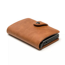 Load image into Gallery viewer, RFID Blocking Vintage Leather Mens  Credit Card Holder
