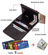 Load image into Gallery viewer, 2022 Rfid Blocking Credit Card Holder Mens Smart Wallet
