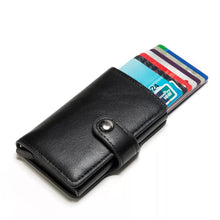 Load image into Gallery viewer, RFID Blocking Vintage Leather Mens  Credit Card Holder
