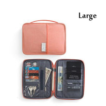 Load image into Gallery viewer, Travel Wallet, Passport Holder, Waterproof Document Organizer , Document Bag Cardholder - travelprosonline
