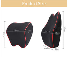 Load image into Gallery viewer, Car Headrest Pillow ,Neck Memory ,Lumbar Support - travelprosonline
