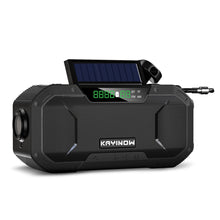 Load image into Gallery viewer, Emergency Solar Hand Crank Radio 5000mAh Power Bank Charger with Flash Light Outdoor Camping Survival Radio
