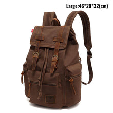 Load image into Gallery viewer, Vintage Canvas Backpack for Men or Women- Laptop Travel option, Large Capacity Bookbag - travelprosonline
