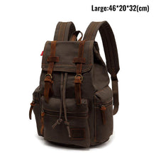 Load image into Gallery viewer, Vintage Canvas Backpack for Men or Women- Laptop Travel option, Large Capacity Bookbag - travelprosonline
