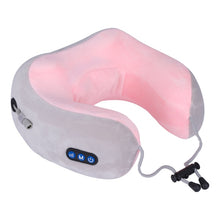 Load image into Gallery viewer, Portable adjustable U-shaped pillow rechargeable USB - travelprosonline
