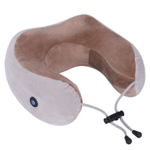 Load image into Gallery viewer, Portable adjustable U-shaped pillow rechargeable USB - travelprosonline
