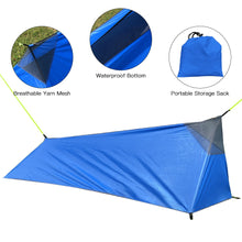 Load image into Gallery viewer, Backpacking Tent : Outdoor Camping Sleeping Bag Tent- Lightweight, Single Person Tent with Mosquito Net Summer Camping Tent
