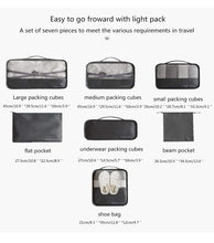 Load image into Gallery viewer, 7Pcs Waterproof Portable Travel Storage Bags
